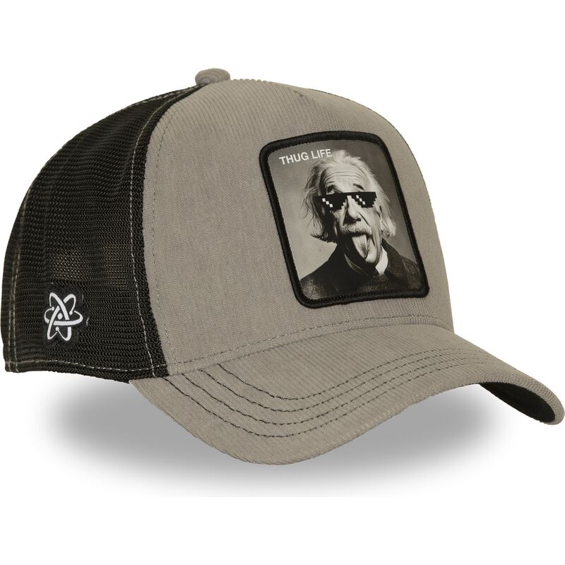 siltovka-zaoblena-siva-snapback-thug-life-art1-thug-albert-einstein-celebrity-capslab