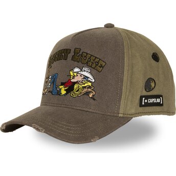 Šiltovka zaoblená hnedá snapback LCK4 LUC Lucky Luke Capslab