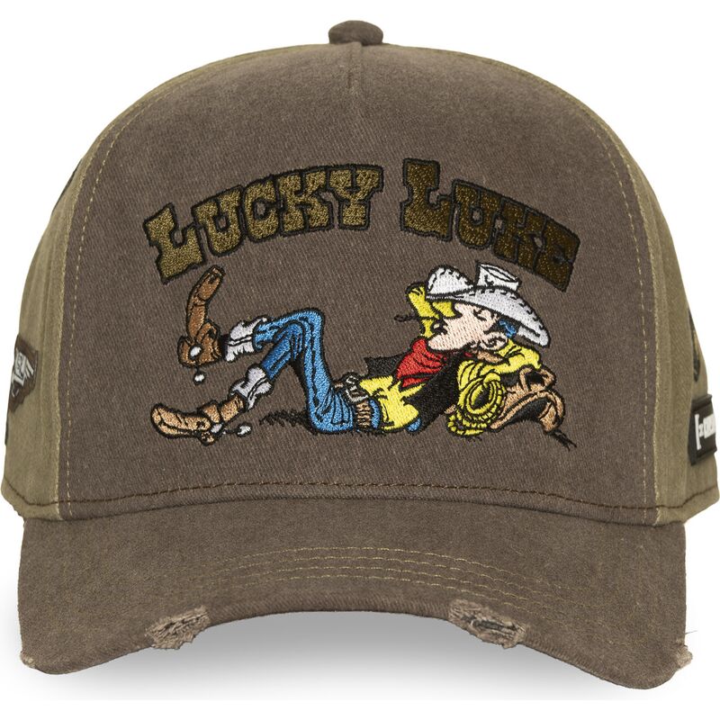 siltovka-zaoblena-hneda-snapback-lck4-luc-lucky-luke-capslab
