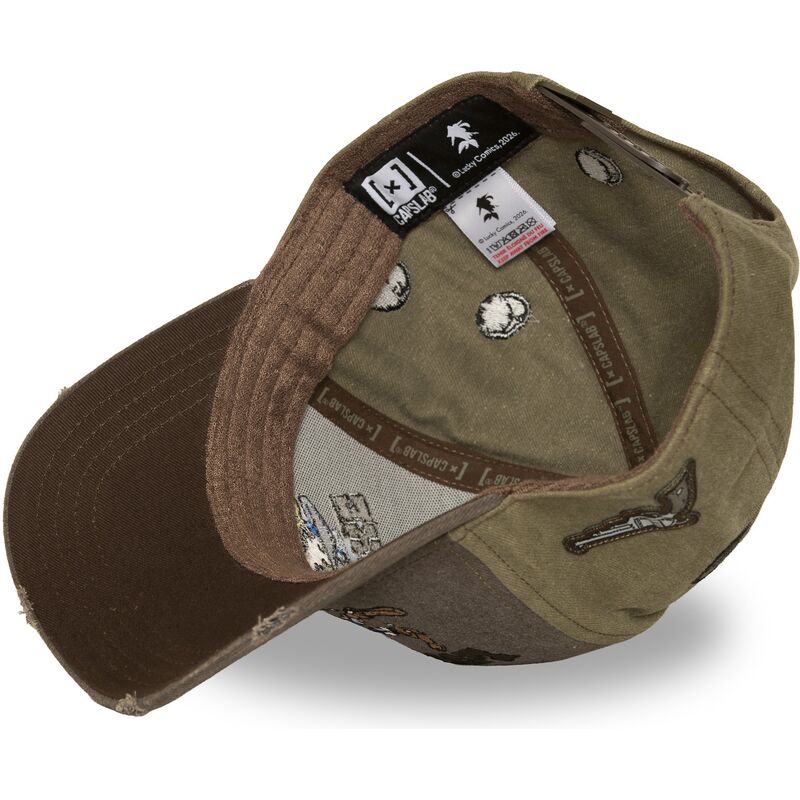 siltovka-zaoblena-hneda-snapback-lck4-luc-lucky-luke-capslab