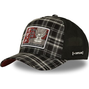 Šiltovka zaoblená čierna snapback DBS9 GOD Vegito Dragon Ball Capslab