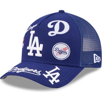 Šiltovka zaoblená modrá snapback 9FORTY M-Crown A Frame All Over Los Angeles Dodgers MLB New Era