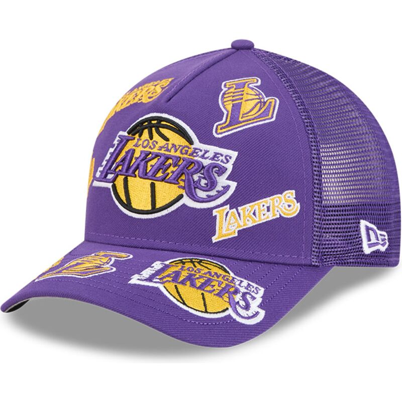 siltovka-zaoblena-fialova-snapback-9forty-m-crown-a-frame-all-over-los-angeles-lakers-nba-new-era