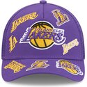 siltovka-zaoblena-fialova-snapback-9forty-m-crown-a-frame-all-over-los-angeles-lakers-nba-new-era