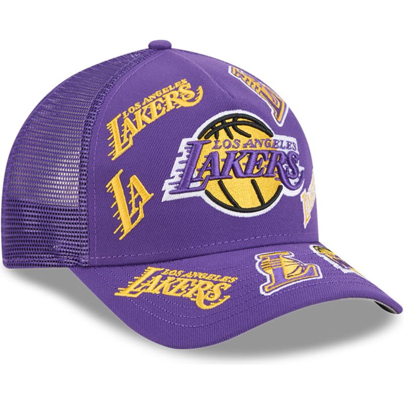 siltovka-zaoblena-fialova-snapback-9forty-m-crown-a-frame-all-over-los-angeles-lakers-nba-new-era