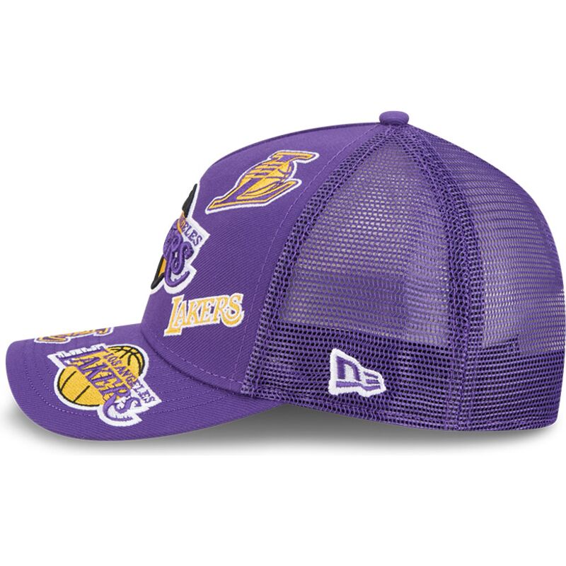 siltovka-zaoblena-fialova-snapback-9forty-m-crown-a-frame-all-over-los-angeles-lakers-nba-new-era