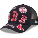 siltovka-zaoblena-tmavomodra-snapback-9forty-m-crown-a-frame-all-over-boston-red-sox-mlb-new-era