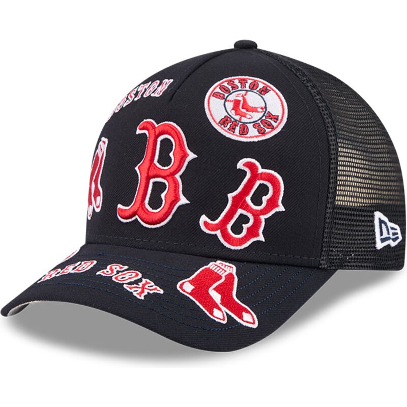 siltovka-zaoblena-tmavomodra-snapback-9forty-m-crown-a-frame-all-over-boston-red-sox-mlb-new-era