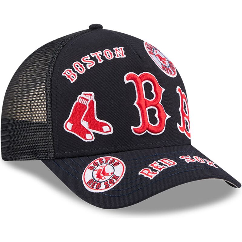 siltovka-zaoblena-tmavomodra-snapback-9forty-m-crown-a-frame-all-over-boston-red-sox-mlb-new-era