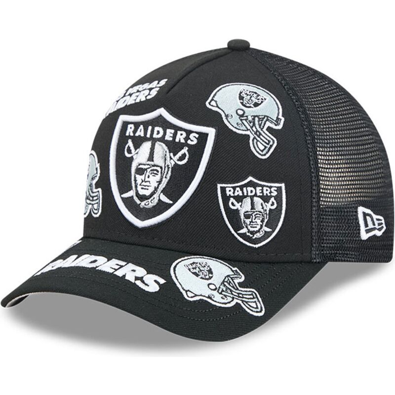 siltovka-zaoblena-cierna-snapback-9forty-m-crown-a-frame-all-over-las-vegas-raiders-nfl-new-era