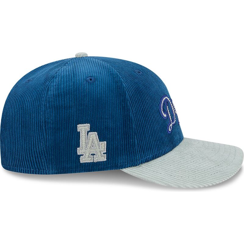 siltovka-zaoblena-modra-snapback-9fifty-9fifity-two-tone-cord-los-angeles-dodgers-mlb-new-era