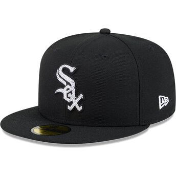 Šiltovka rovná čierna upravená 59FIFTY Rhinestone Badge Chicago White Sox MLB New Era