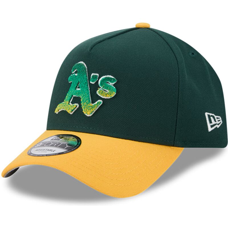 siltovka-zaoblena-zelena-snapback-9forty-a-frame-na-lifestyle-f1-oakland-athletics-mlb-new-era