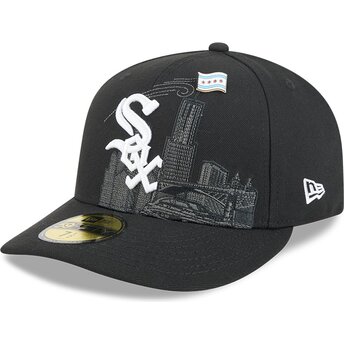 Šiltovka zaoblená čierna upravená 59FIFTY Pin NA Lifestyle F1 Chicago White Sox MLB New Era