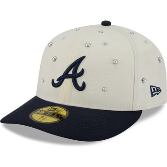 Šiltovka zaoblená béžová upravená 59FIFTY Beads NA Lifestyle F1 Atlanta Braves MLB New Era