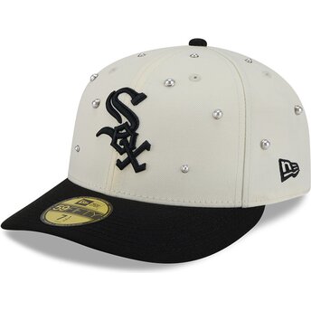 Šiltovka zaoblená béžová upravená 59FIFTY Beads NA Lifestyle F1 Chicago White Sox MLB New Era