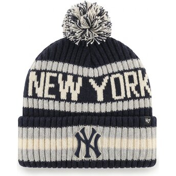 Čiapka ježko tmavomodrá Bering Cuff Knit New York Yankees MLB 47 Brand