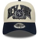 siltovka-zaoblena-bezova-snapback-e-frame-wordmark-suede-new-york-yankees-mlb-new-era