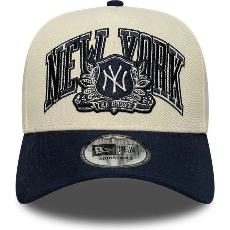 siltovka-zaoblena-bezova-snapback-e-frame-wordmark-suede-new-york-yankees-mlb-new-era