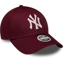 siltovka-zaoblena-cervena-nastavitelny-rosa-9forty-metallic-new-york-yankees-mlb-new-era