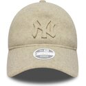 siltovka-zaoblena-bezova-nastavitelny-9twenty-a-frame-melton-luxe-new-york-yankees-mlb-new-era