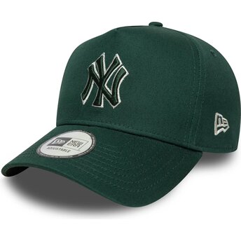 Šiltovka zaoblená zelená snapback E Frame Team Outline New York Yankees MLB New Era