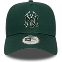 siltovka-zaoblena-zelena-snapback-e-frame-team-outline-new-york-yankees-mlb-new-era
