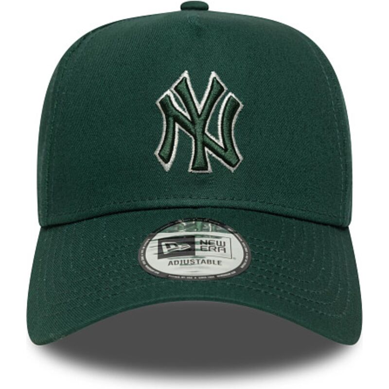 siltovka-zaoblena-zelena-snapback-e-frame-team-outline-new-york-yankees-mlb-new-era
