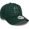 siltovka-zaoblena-zelena-snapback-e-frame-team-outline-new-york-yankees-mlb-new-era
