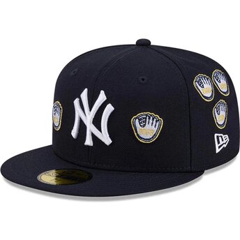 Šiltovka rovná tmavomodrá upravená 59FIFTY Spike Lee Gloves New York Yankees MLB New Era