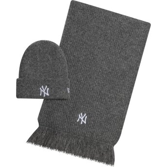 Čiapka sivá bufanda Knit Set New York Yankees MLB New Era