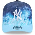 siltovka-zaoblena-modra-snapback-9fifty-a-frame-deep-water-new-york-yankees-mlb-new-era