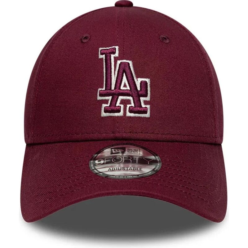 siltovka-zaoblena-cervena-nastavitelny-9forty-team-outline-los-angeles-dodgers-mlb-new-era
