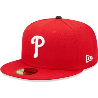 Šiltovka rovná červená upravená 59FIFTY AC Perf Philadelphia Phillies MLB New Era