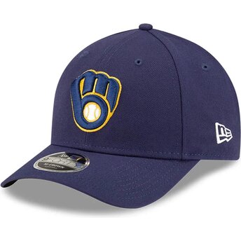 Šiltovka zaoblená tmavomodrá snapback 9FORTY M-Crown Player Replica Milwaukee Brewers MLB New Era
