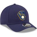 siltovka-zaoblena-tmavomodra-snapback-9forty-m-crown-player-replica-milwaukee-brewers-mlb-new-era