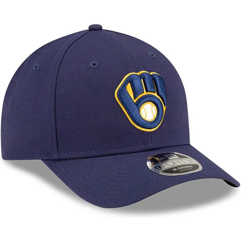 siltovka-zaoblena-tmavomodra-snapback-9forty-m-crown-player-replica-milwaukee-brewers-mlb-new-era
