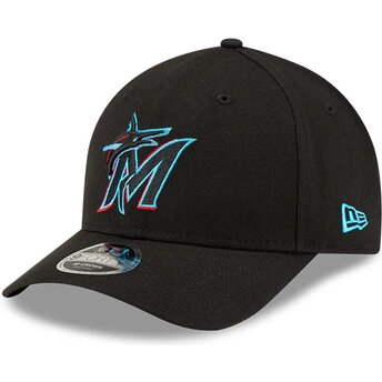 Šiltovka zaoblená čierna snapback 9FORTY M-Crown Player Replica Miami Marlins MLB New Era