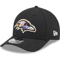 siltovka-zaoblena-cierna-snapback-9forty-m-crown-team-baltimore-ravens-nfl-new-era