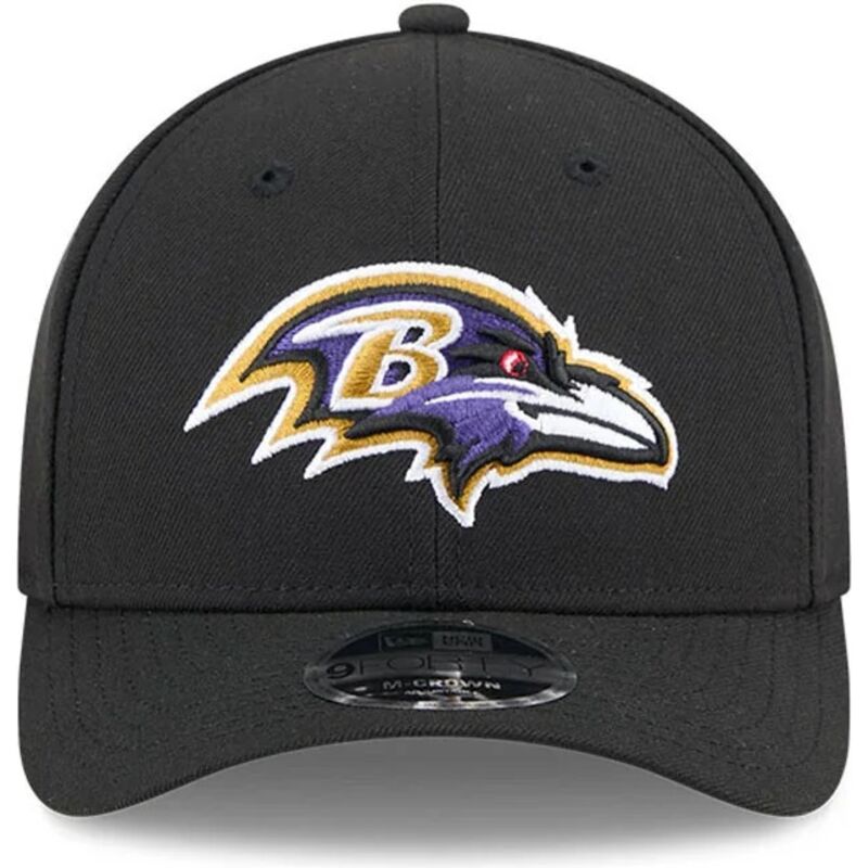 siltovka-zaoblena-cierna-snapback-9forty-m-crown-team-baltimore-ravens-nfl-new-era