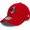 siltovka-zaoblena-cervena-nastavitelny-pre-deti-9forty-core-ac-milan-serie-a-new-era