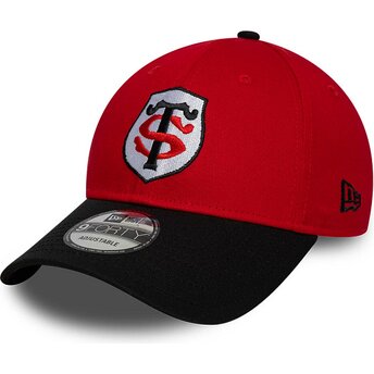 Šiltovka zaoblená červená snapback 9FORTY Team Stade Toulousain Top 14 New Era