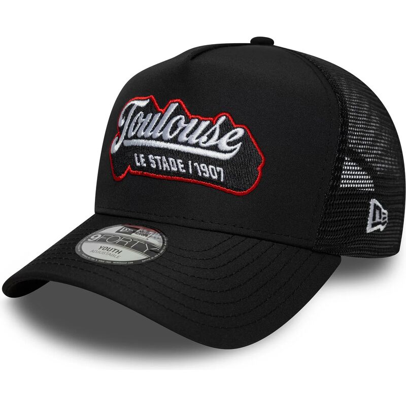 siltovka-zaoblena-cierna-snapback-pre-deti-e-frame-patch-stade-toulousain-new-era