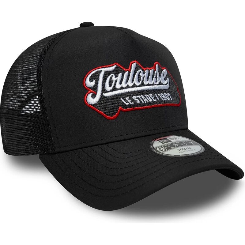 siltovka-zaoblena-cierna-snapback-pre-deti-e-frame-patch-stade-toulousain-new-era