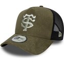 siltovka-zaoblena-zelena-snapback-e-frame-faux-suede-stade-toulousain-top-14-new-era