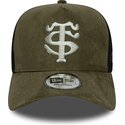 siltovka-zaoblena-zelena-snapback-e-frame-faux-suede-stade-toulousain-top-14-new-era