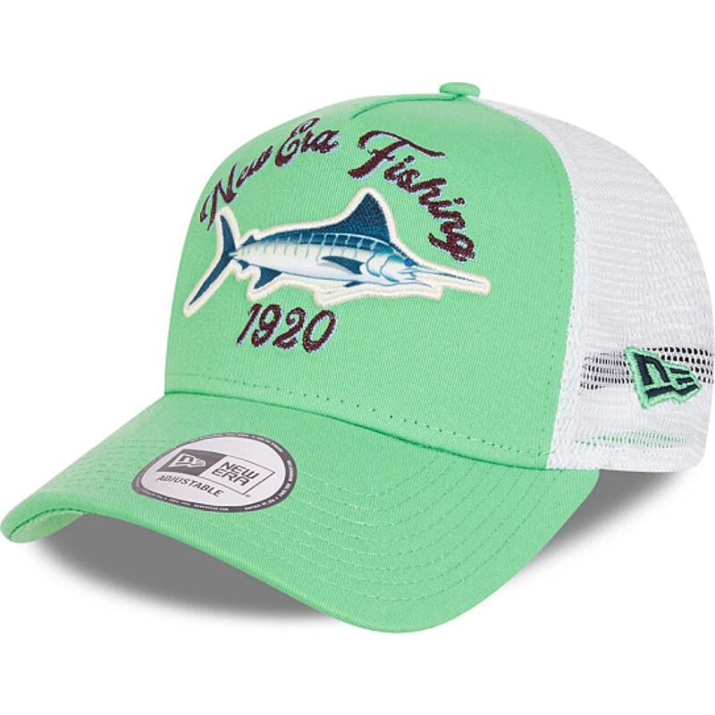 siltovka-zaoblena-zelena-snapback-a-frame-fishing-new-era