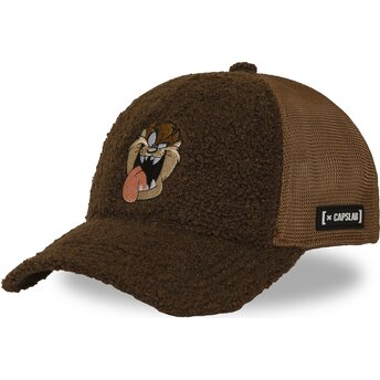 Šiltovka zaoblená hnedá snapback Tasmanský diabol Looney Tunes Capslab