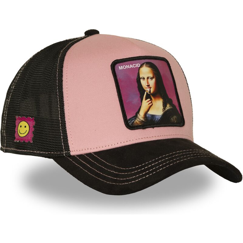 siltovka-zaoblena-ruzova-snapback-acid-art1-monacid-mona-lisa-celebrity-capslab