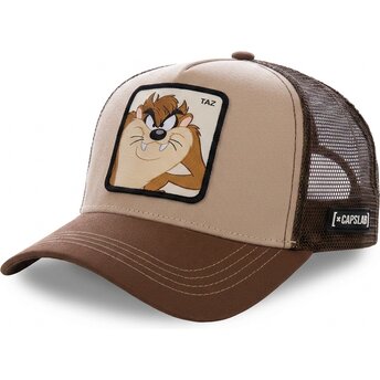 Šiltovka zaoblená hnedá snapback Tasmanský diabol Looney Tunes Capslab